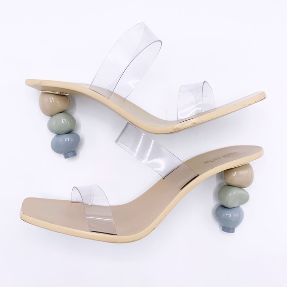 CULT GAIA Meta Bauble-Heel Vinyl Mules - Picture 3 of 14